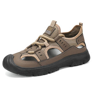 Sandalias de malla transpirable para hombre, estilo casual, para la playa, para hombres de mediana edad. - Product Image 4