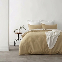 Parure de lit en tissu tissé 100 % coton égyptien biologique certifié OEKO-TEX, 3 pièces, pliée, unie, 300 fils, hypoallergénique, respirante