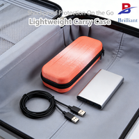 Étui de transport rigide en EVA personnalisé pour chargeur, batterie externe, disque dur, câble USB, résistant aux chocs, étanche, organiseur de transport