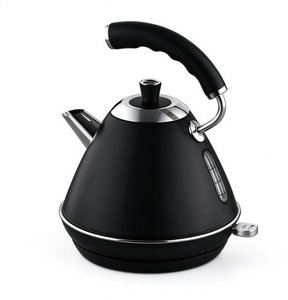 Bouilloire électrique rétro noire en acier inoxydable 1,0 L avec filtre amovible et indicateur LED - Product Image 2