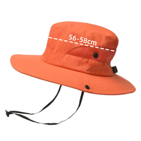 Chapeaux de seau de créateur unis en maille respirante, mentonnière réglable et pliable, casquettes de pêcheur à large bord pour le cyclisme, usage quotidien