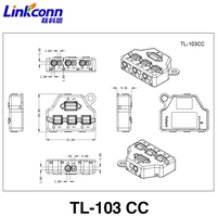 Répartiteur d'énergie électrique Pilote de LED Répartiteur dédié Répartiteur à insertion rapide TL-103CC connecteur de fil constant 1 en 3 sorties