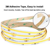 Bande lumineuse COB 24V blanc chaud 3500K, bandes LED dimmables pour éclairage décoratif de télévision, miroir, armoire de cuisine, étagère