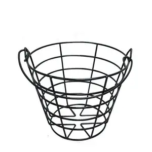 Металлическая корзина для мячей для гольфа с логотипом