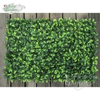 Grille à feuilles persistantes artificielle en gros feuilles pelouse clôture panneaux verts jardin décoration murale intérieure et extérieure