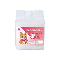 Couches absorbantes multi-plis respirantes non tissées SAP pour chiens mâles de petite race (Poodles) – Coussinets d'incontinence