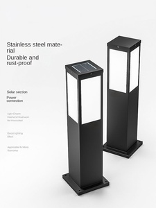 Luces de Pilar rectangulares personalizables LED modernas para exteriores para césped, jardín, parques y villas, iluminación impermeable de fábrica - Product Image 2