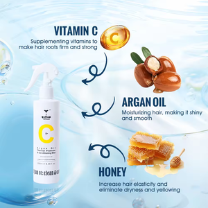 Etiqueta privada Argan Oil Shine Anti Frizz spray <span class=keywords><strong>para</strong></span> <span class=keywords><strong>el</strong></span> <span class=keywords><strong>cabello</strong></span> Protección contra <span class=keywords><strong>el</strong></span> <span class=keywords><strong>calor</strong></span> UV Reparación suave Acondicionador <span class=keywords><strong>de</strong></span> doble capa Niebla - Product Image 4