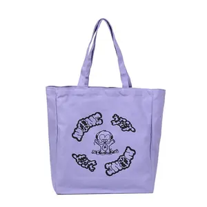 Fashion Promotional 10OZ 12OZ Canvas Cotton Customized Printed Logo Eco Tote Bag