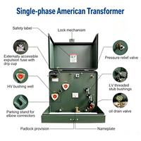 Transformateur monophasé monté sur socle, norme UL IEEE, 50/60 Hz, 10-250 kVA, sortie 10 kV, 20 kV, 35 kV, 380 V pour système d'alimentation électrique