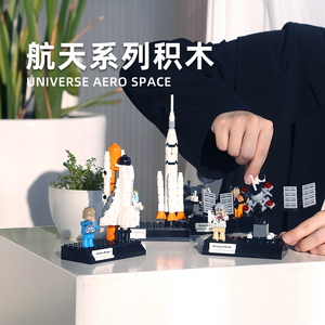 Wange 1803 Modèle de briques MOC aérospatiales <span class=keywords><strong>Navette</strong></span> <span class=keywords><strong>spatiale</strong></span> Petites particules Assemblage Blocs de construction <span class=keywords><strong>Jouet</strong></span> en plastique pour enfants Cadeau unisexe - Product Image 6