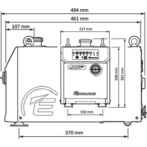 Compresseur industriel stationnaire refroidi par air Edwards nXR40i, pompe Roots multi-étages 32 CFM A90401983 - Product Image 1