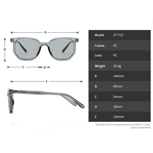 Gafas de Sol Cuadradas de Lujo Personalizadas con Protección UV 400, Gafas de Sol Unisex al por Mayor 2026, Gafas de Sol de Plástico Premium - Product Image 4