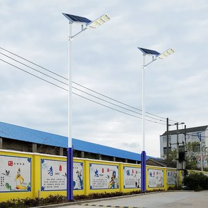 Lampu Jalan Taman tenaga surya LED Split, lampu jalan 50W 100W <span class=keywords><strong>200</strong></span> <span class=keywords><strong>Watt</strong></span> 300W aluminium tahan air luar ruangan kualitas tinggi dengan tiang - Product Image 5