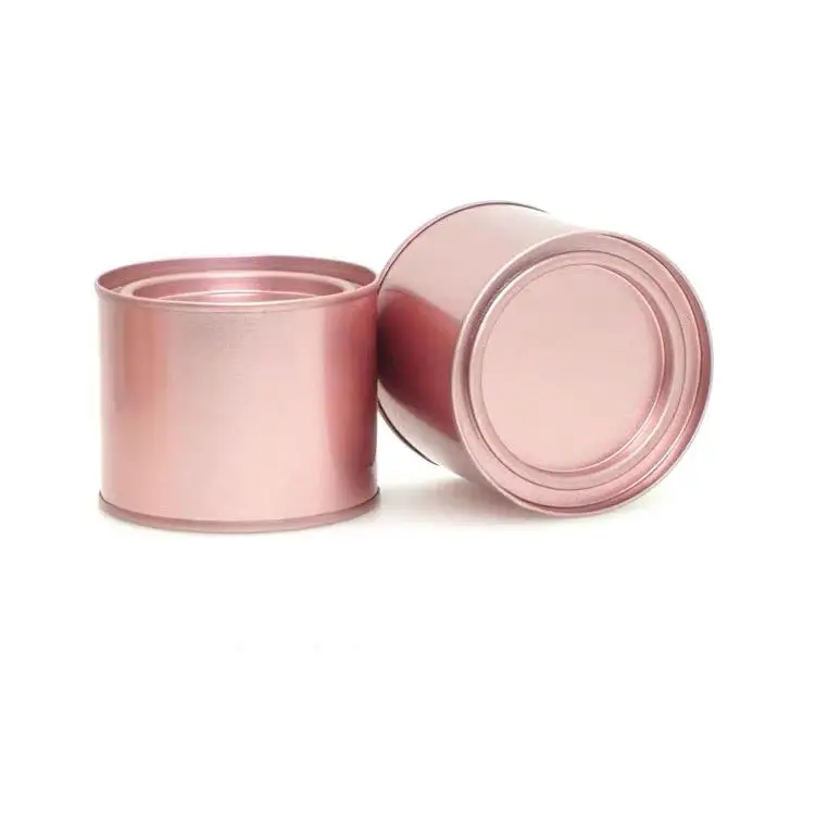 Roségold Farbe Multifunktion ale leere Behälter Metall Blechdose für Tee