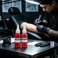 Encres de tatouage pigmentées semi-permanentes pour microblading, coloration facile, violet fluorescent clair pour le corps