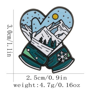 定制金属运动徽章 滑雪徽章 高品质珐琅徽章 用于团队表彰和徽章 - Product Image 5
