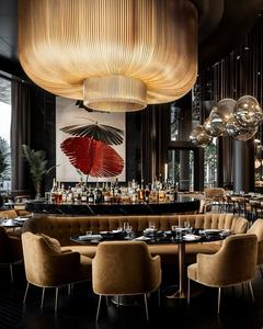 Kim loại sang trọng Bắc Âu Nhung hộp đêm cao thanh ghế Thiết kế nội thất quầy bar chiều cao ghế nhà bếp hiện đại thanh phân ghế - Product Image 5