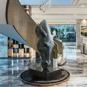 รูปปั้นม้าโบราณขนาดใหญ่ทำจาก<span class=keywords><strong>เร</strong></span>ซิ่น <span class=keywords><strong>ส</strong></span>ไตล์ฮวงจุ้ย ขนาดเท่าตัวจริง งานประติมากรรม<span class=keywords><strong>ส</strong></span>ัตว์ม้าจากไฟเบอร์กลา<span class=keywords><strong>ส</strong></span> <span class=keywords><strong>ส</strong></span>ำหรับตกแต่งบ้าน - Product Image 6