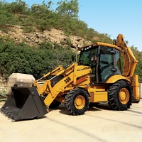 Carry 2.8 Ton Backhoe Mini Loader Mini Excavator avec moteur Yunnei et accessoires à vendre Prix de gros 4 Wheel Drive