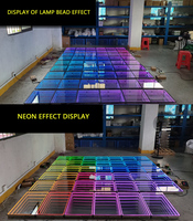 Piste de danse LED Disco Vidéo numérique Party 3D Infinity Mirror Led Piso Piste de danse de mariage portable