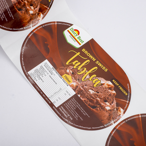 Étiquettes personnalisées pour aliments surgelés, résistantes à l'eau, en BOPP, autocollantes, en rouleau, pour contenants de chocolat, de crème glacée, emballages de congélation - Product Image 5