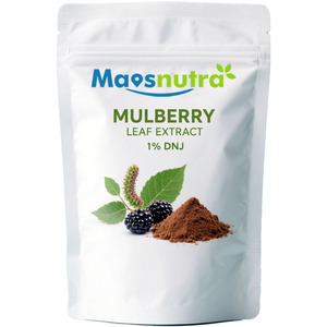 Extracto de hoja de morera orgánica 10% 1-DNJ polvo suplemento sanitario 1-Polvo de desoxinojirimicina - Product Image 1