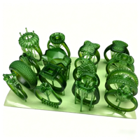 SLA 3D打印珠宝原型定制订婚戒指可铸造蜡树脂高精度光滑表面精度0.025mm 1