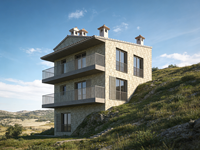 Villa préfabriquée moderne en acier galvanisé léger pour hôtel et appartement, à faible consommation d'énergie, économique et à installation rapide