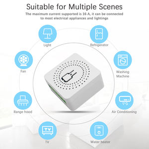 مفتاح ذكي واي فاي ثنائي الاتجاه 16 أمبير من إي ويلينك، قاطع دائرة كهربائية قابل للبرمجة يدعم أليكسا وجوجل هوم وسمارت ثينجز للمنزل الذكي - Product Image 1