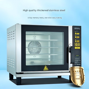 <span class=keywords><strong>Four</strong></span> électrique commercial à convection forcée à air chaud, quatre niveaux, avec minuterie et fonction de pulvérisation pour des besoins de cuisson polyvalents - Product Image 1