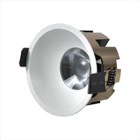 Spot LED COB encastrable 10 avec découpe de 75 mm, angle de faisceau de 5 degrés, blanc, CRI90, dimmable, anti-éblouissement