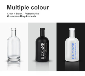 Botellas de Licor Transparentes de 12 oz, Botella de Vidrio con Base Pesada y Tapa en T, Botella de Vodka para Bebidas, Vino, Whisky, <span class=keywords><strong>Ron</strong></span> - Product Image 6