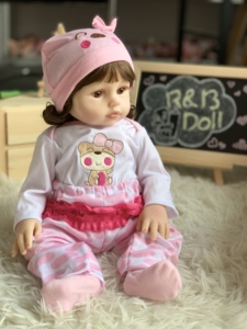 Muñecas R&B De <span class=keywords><strong>Reborn</strong></span> Coco para <span class=keywords><strong>Niñas</strong></span>, Muñecas <span class=keywords><strong>Baratas</strong></span> en Oferta, Bebés de Silicona de Cuerpo Completo, Muñeca de Silicona Líquida, Molde de Silicona, Cuerpo Completo Negro - Product Image 4