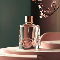 Bouteilles de parfum en verre carrées noires Offre Spéciale capacité de 50ml et 100ml rechargeable pour l'utilisation de diffuseur et d'emballage