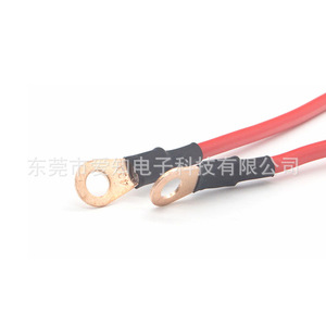 Custom Single Core Copper 200 Heat Resistant Silicone Wire 40A Car <b>Battery</b> O <b>Ring</b> Terminal Cable Harness Red Black - Product Image 5