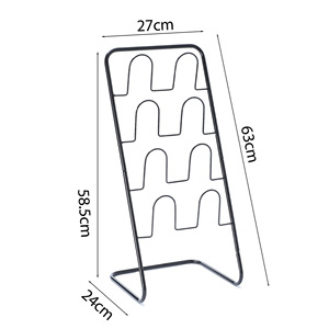 Shoe Storage Rack 4 Layers 63X27Cm Freestanding Durable Bathroom Use - Product Image 1