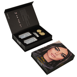 Boîte d'emballage magnétique personnalisée en papier film doux au toucher, colorée, pour lentilles <span class=keywords><strong>de</strong></span> <span class=keywords><strong>contact</strong></span> cosmétiques, boîte pour lentilles <span class=keywords><strong>de</strong></span> <span class=keywords><strong>contact</strong></span> - Product Image 1