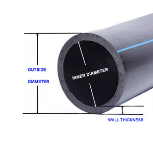 Đen 110mm 160mm 250 mm 200mm 315mm <span class=keywords><strong>335mm</strong></span> nhựa nước <span class=keywords><strong>HDPE</strong></span> ống cho cấp nước ngầm - Product Image 5