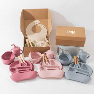 Silicone Baby Feeding Set Dinosaurs Suction Plate Bowl Spoon Fork 5-Piece 0-12 Months Toddlers <b>Kids</b> <b>Dining</b> Easy Clean - Product Image 5
