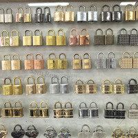 Cadenas rectangulaire pour sacs, serrures carrées pour sacs à main avec clé, cadenas décoratif pour sacs, cadenas ornemental