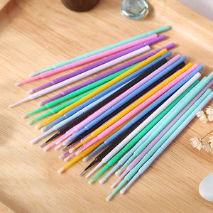 Brosse à cils individuelle colorée professionnelle jetable pour extensions de cils, outil de maquillage pour retirer les cotons-tiges - Product Image 4