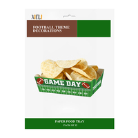 Xieli GAME DAY Fußballparty-Dekorationen: Einweg-Papierschalen für Speisen und Snackschalen für Sportveranstaltungen