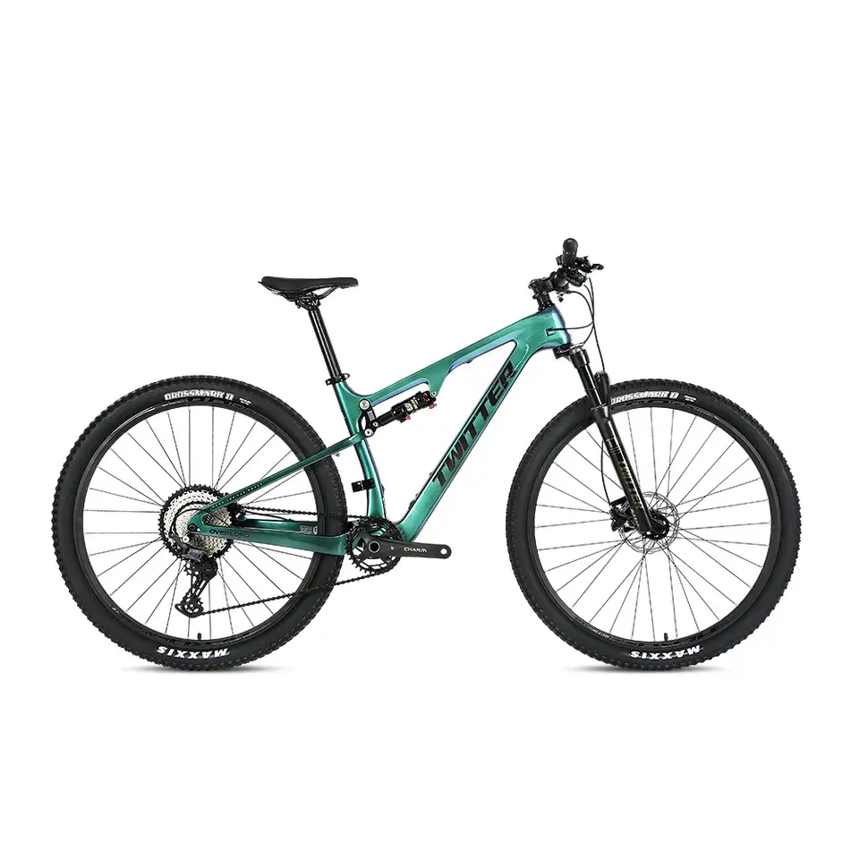 Twitter Overlord Shimano M8100 2*12S Velocidade 27,5 29 polegadas Suspensão Completa Carbono mountain bike bicicleta