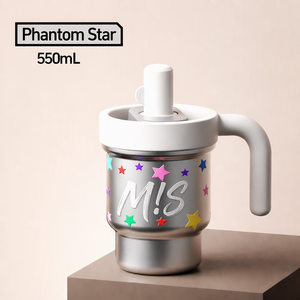 Tumbler Isolato Sottovuoto in Acciaio Inox 316 con Stampa Leopardata, Impugnatura e Cannuccia per <span class=keywords><strong>Caffè</strong></span>/Tè, Tazza da Viaggio Portatile per Auto e Ufficio - Product Image 4