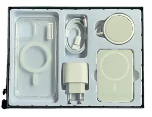6 in1ワイヤレス急速充電Qi標準15W磁気Magsaf充電器ワイヤレス充電器5in1磁気バッテリーパックiPhone14用