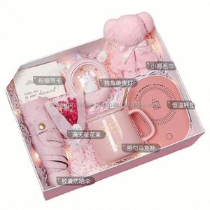 Wholesale Women's Gift Set Intelligent Water Cup Heating Pad <b>Mug</b> Humidifier Set Birthday Gift Women's Set Holiday Gift We - Product Image 3