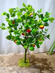ต้นส้มโอเทียมต้นไม้มะเขือเทศและขนุนสำหรับขายต้นไม้ผลไม้ประดิษฐ์สำหรับตกแต่งร้านอาหารในร่ม - Product Image 5