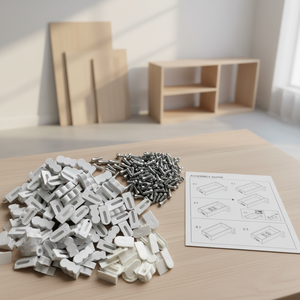 Vis moderne, boulon, serrure à came, mini fixation, acier, plastique, connecteurs de meubles, boulons, système de levage de porte de placard, salle de bain, école - Product Image 4