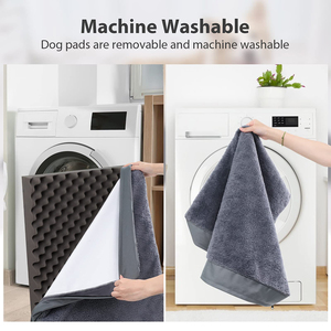 Cama para Perro de Lujo, Resistente, con Funda Extraíble, de Fibra Sólida, Impermeable, Ortopédica, con Espuma de Caja de Huevos, para Jaula - Product Image 4